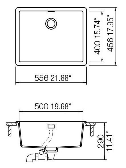 Кухонная мойка Schock Greenwich N-100L Magma