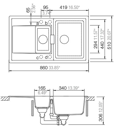 Кухонная мойка Schock Mono D-150 Puro
