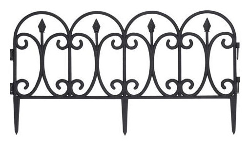 Gard decorativ pentru gradina ProGarden 60x30cm (37766) 4pcs