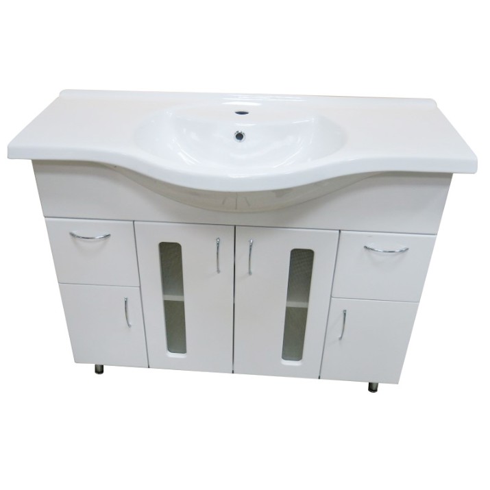 Шкаф с умывальником Aquaplus Bath Clasic Glass 100cm 7100