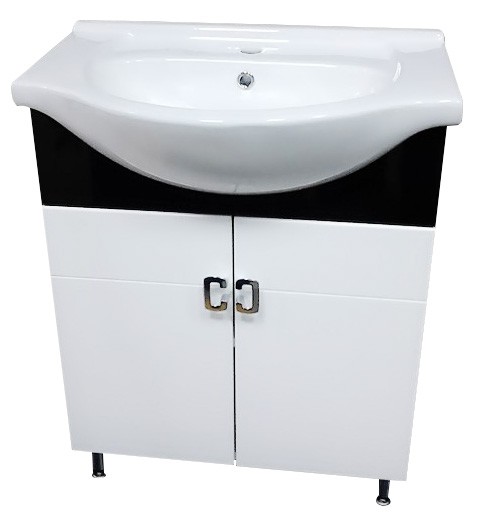 Шкаф с умывальником Aquaplus Bath Modern Black 65cm