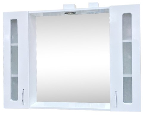 Шкаф с зеркалом Aquaplus Clasic Glass 100cm