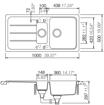 Кухонная мойка Schock Formhaus D-150L Sabbia