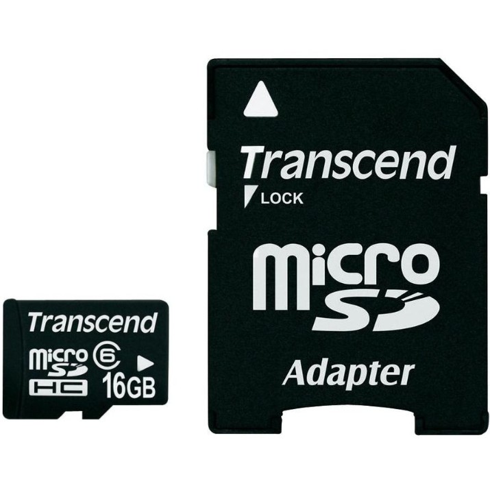 Карта памяти Transcend microSDHC 32Gb Class 10 + SD adapter (TS32GUSDHC10)