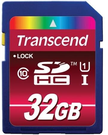 Карта памяти Transcend SDHC 32Gb Class 10 UHS-I 600X (TS32GSDHC10U1)
