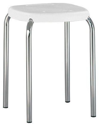 Табурет Новый стиль Boom Chrome K01 White