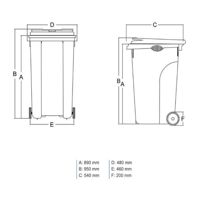Контейнер Uniplast Green 120L (37210V)