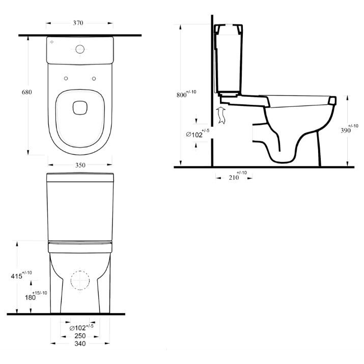 Vas WC Ege Vitrifiye Lagina (35403)  