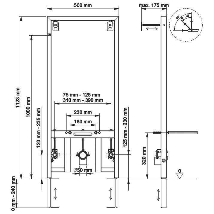 Instalare pentru bideu Visam Quick (893-003)