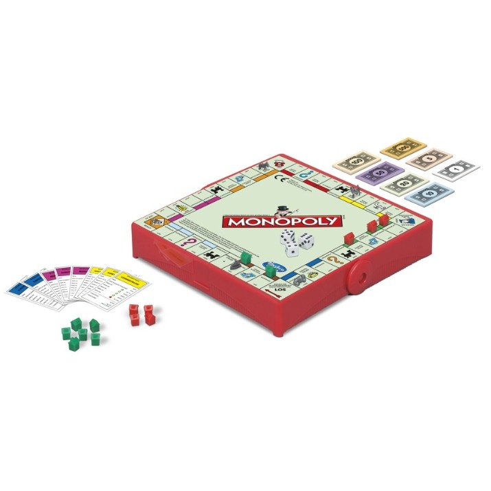 Joc educativ de masa Hasbro Monopoly Grab and Go Travel Game (B1002)