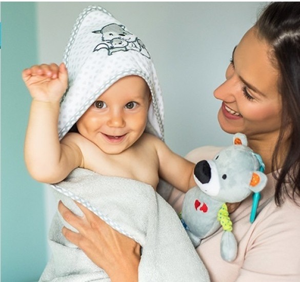 Полотенце для детей BabyOno Gray (0346/03) 