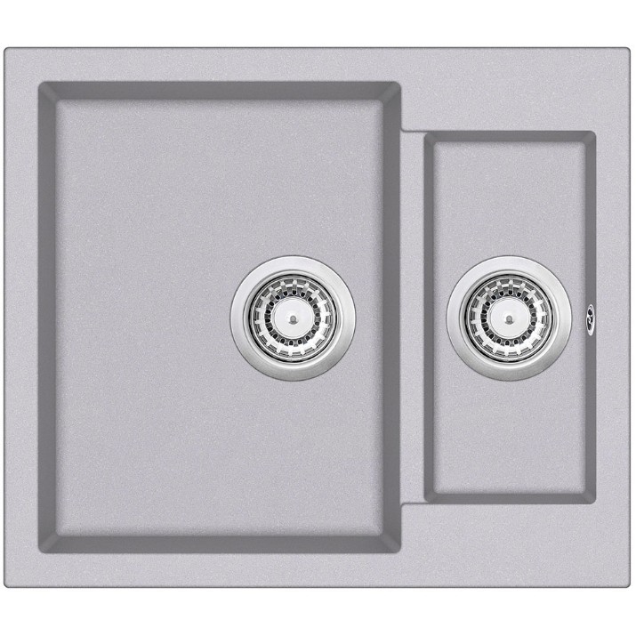 Кухонная мойка Aquasanita Helika Tesa SQT150 Alumetallic