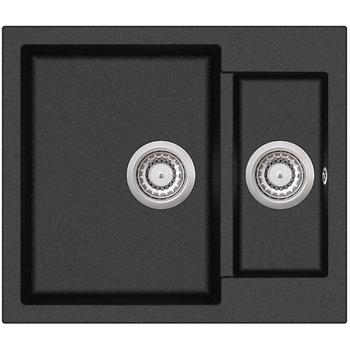 Кухонная мойка Aquasanita Helika Tesa SQT150 Black metallic
