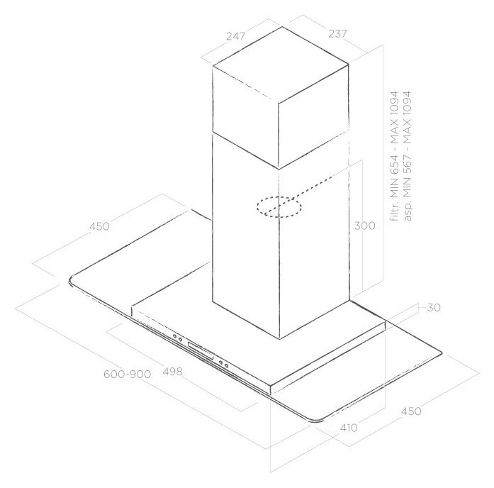 Вытяжка Elica Flat Glass PLUS IX/A/60 (PRF0097367)