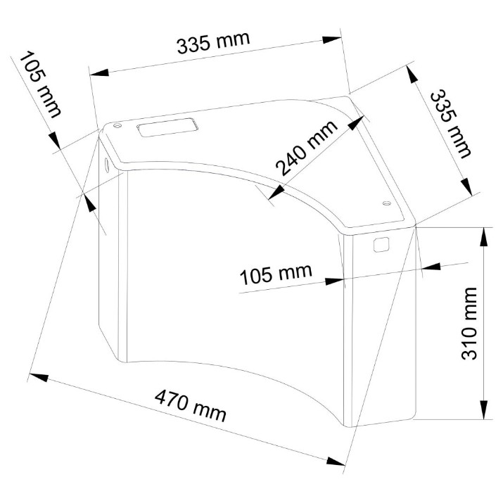 Rezervor de toaletă Visam Corner (411-003)