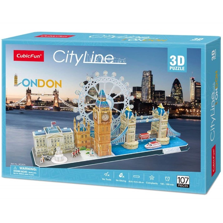 3D пазл CubicFun City Line London (MC253h)