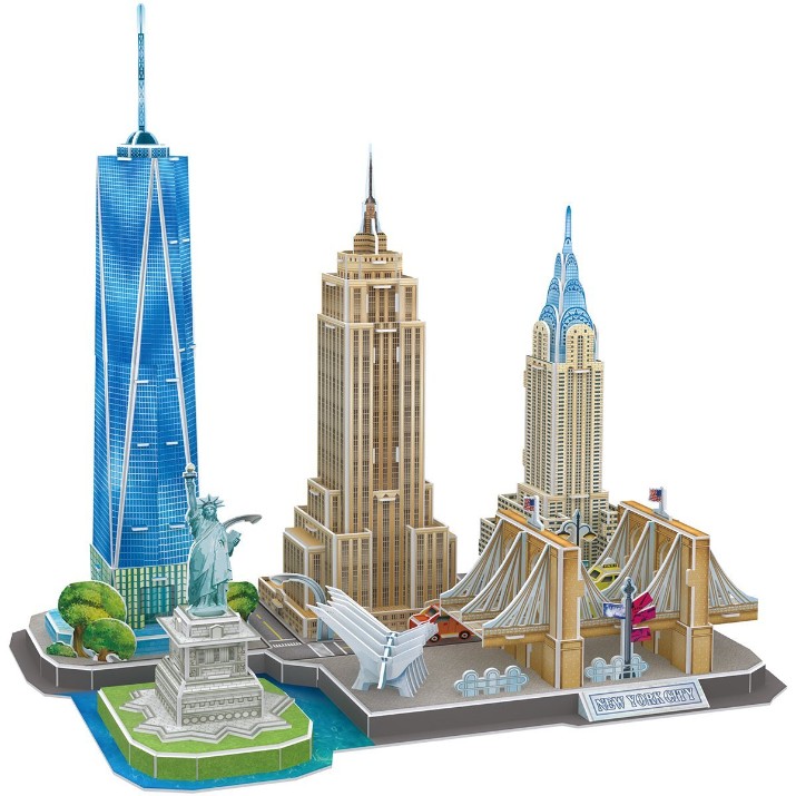 3D пазл CubicFun City Line New York City (MC255h)