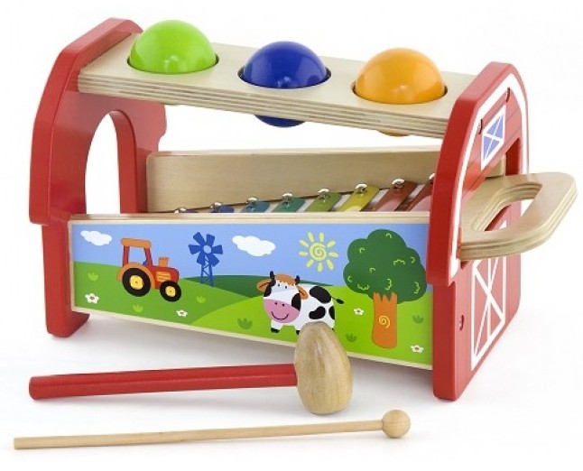 Jucărie muzicală Viga Pounding Bench and Xylophone (50348)