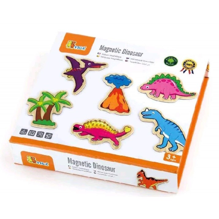 Set jucării Viga Magnetic Dinosaurs 20pcs (50289)