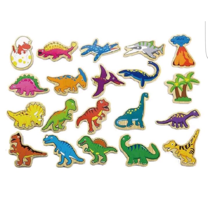 Set jucării Viga Magnetic Dinosaurs 20pcs (50289)