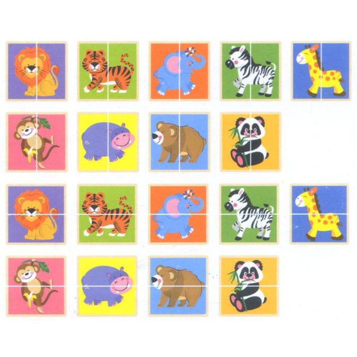 Пазл Viga 36 Matching Puzzle Wild Animals (50842)