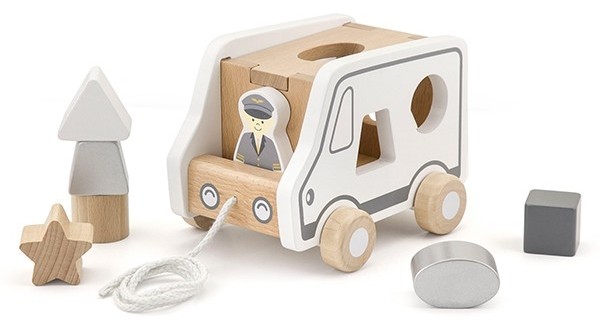 Игрушка каталка PolarB Pull-Along Shape Sorting Truck (51612)