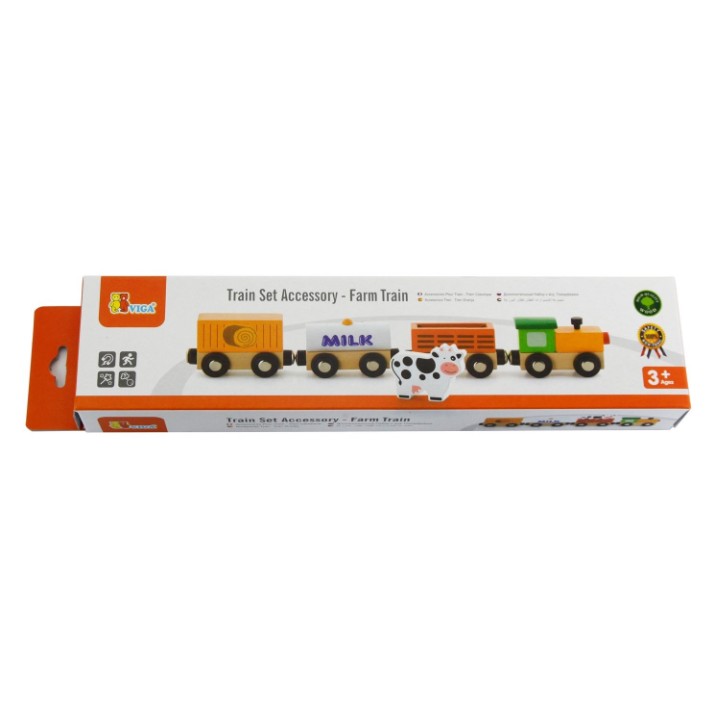 Set jucării Viga Train Set Accessory - Farm Train (50821)