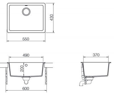 Кухонная мойка Schock Quadro N-100 Inox