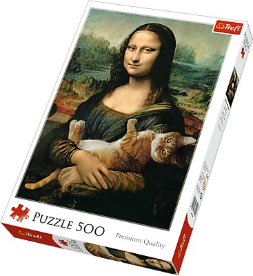 Пазл Trefl 500 Mona Lisa and Purring Kitty (37294)