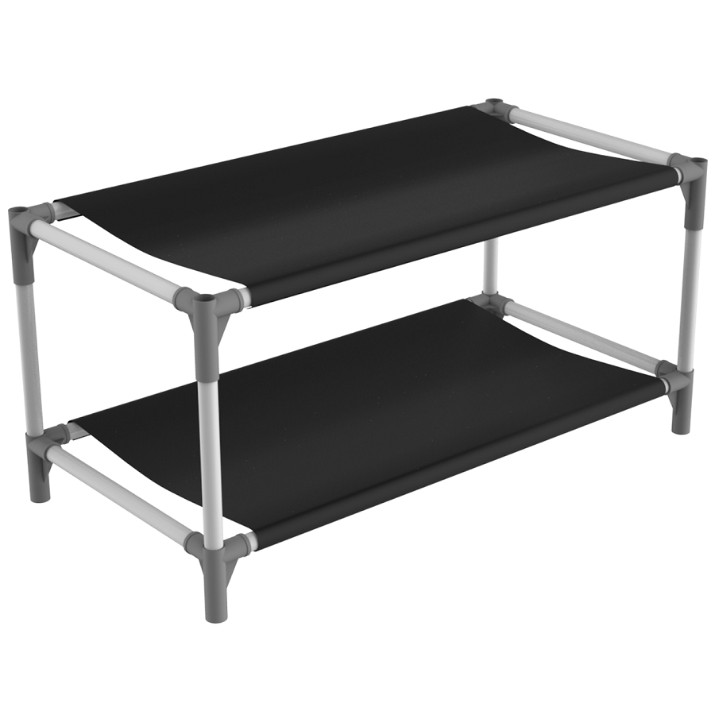 Rafturi pentru pantofi Sheffilton SHT-SR4-P Dark Gray/Gray/Black (ПЛТ171)