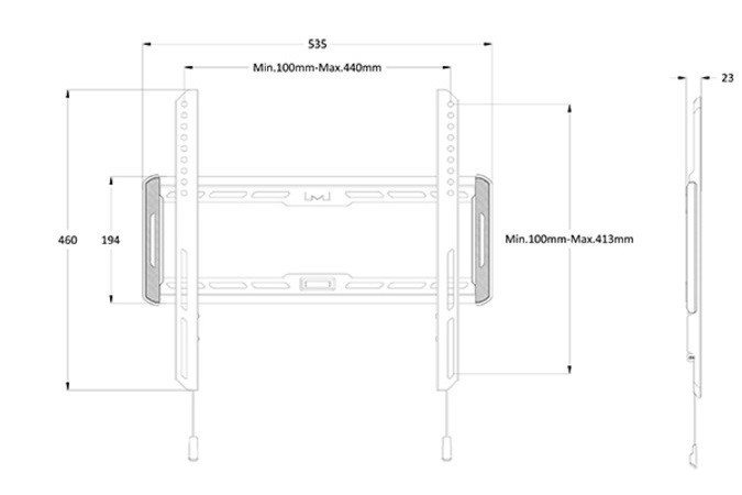 Suport TV Multibrackets M Wallmount Fixed Medium
