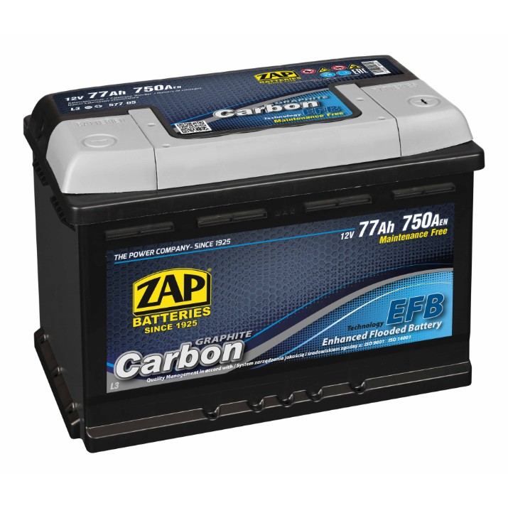 Acumulatoar auto Zap Carbon EFB (577 05)