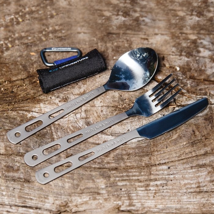 Походные столовые приборы Lifeventure Titanium Cutlery Carabine 9515