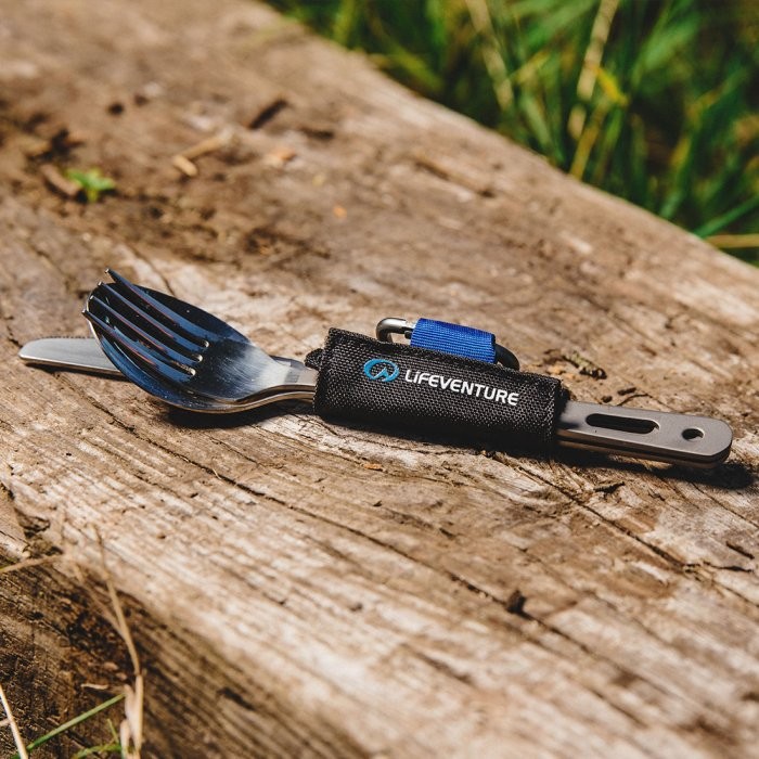 Походные столовые приборы Lifeventure Titanium Cutlery Carabine 9515