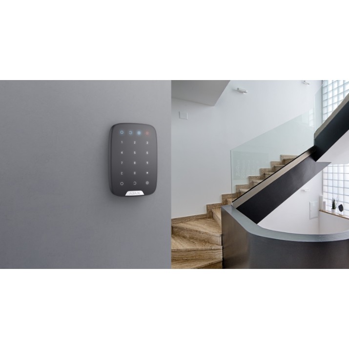 Tastatură tactilă fără fir Ajax KeyPad Black
