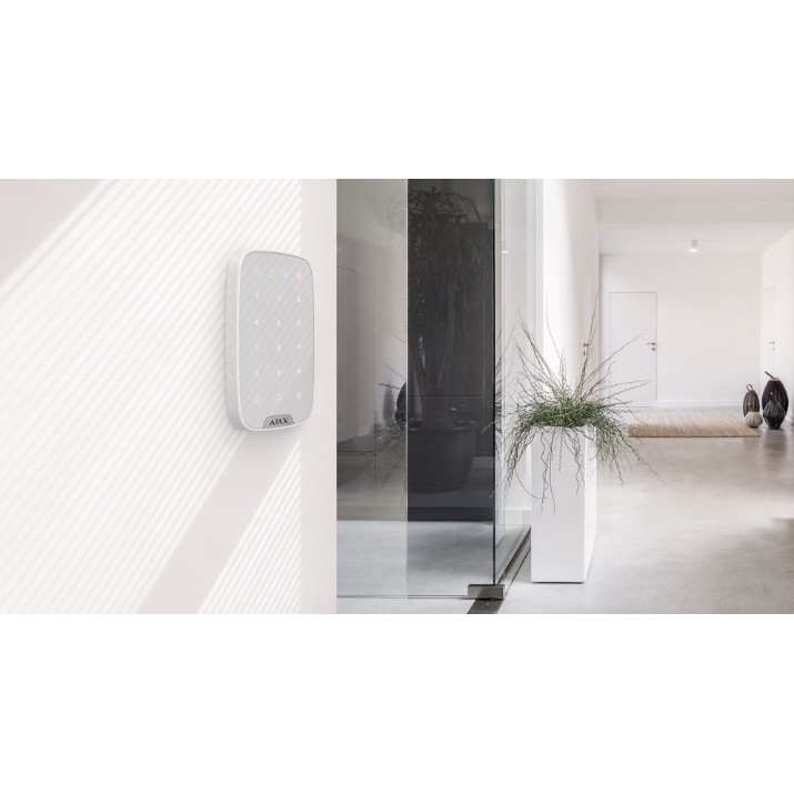 Tastatură tactilă fără fir Ajax KeyPad White