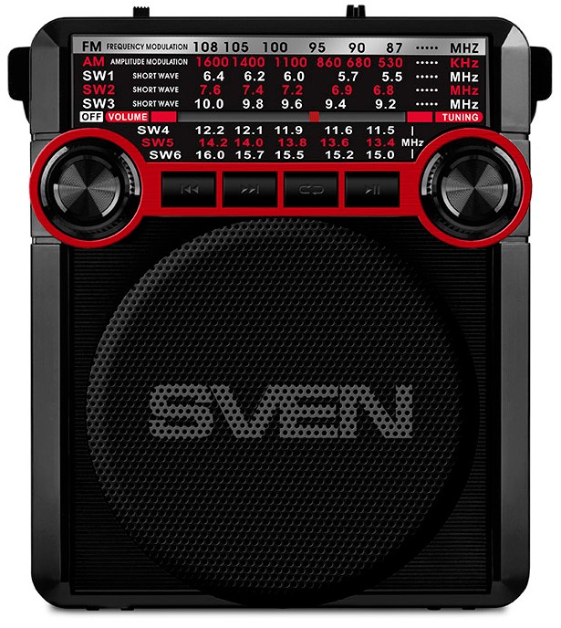 Radio portabil Sven SRP-355 Black/Red