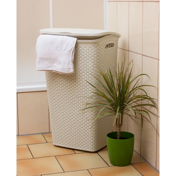 Coș de rufe Curver My Style 55L Cream (216582)
