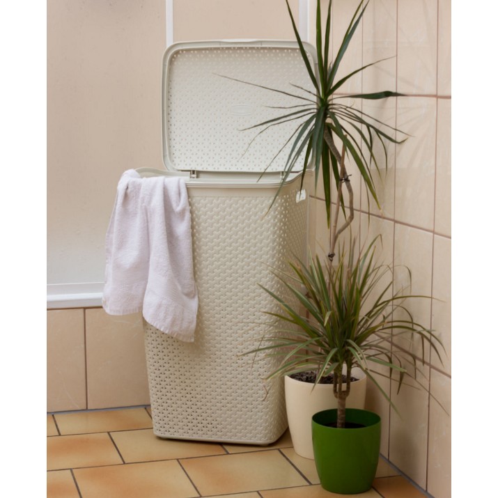 Coș de rufe Curver My Style 55L Cream (216582)