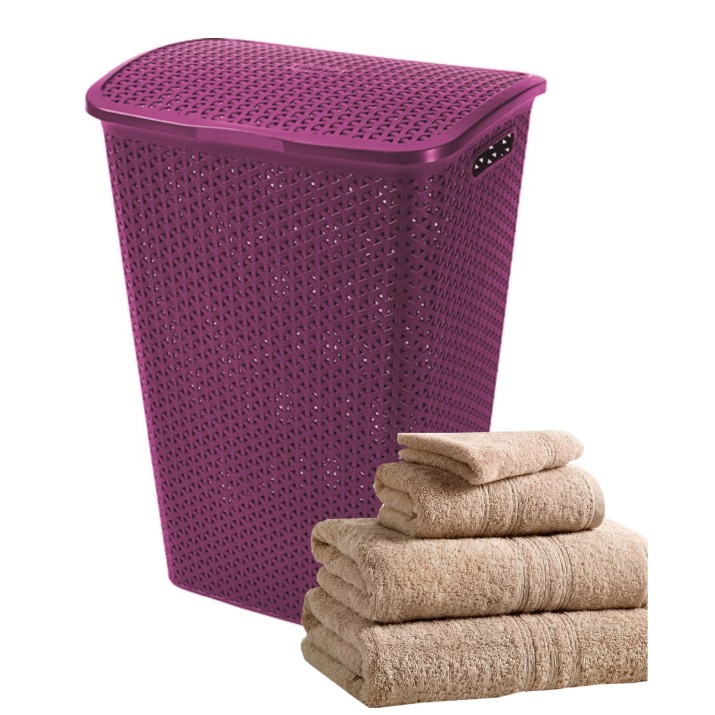 Coș de rufe Curver My Style 55L Purple (216584)