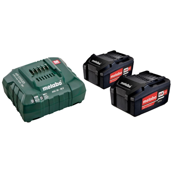Аккумулятор + зарядное устройство Metabo 2x4.0/18B+ASC (685050000)