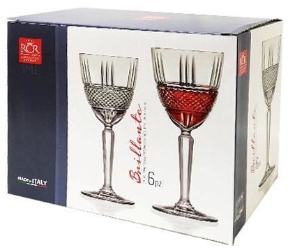 Set pahare RCR Brilliante 290ml (39485) 6pcs