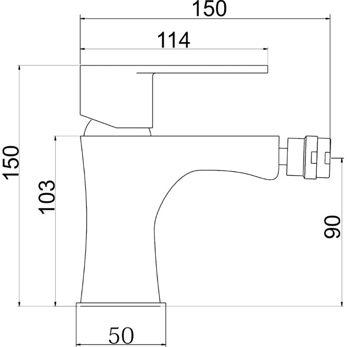 Смеситель для биде Ferro Fresh 96011.0 