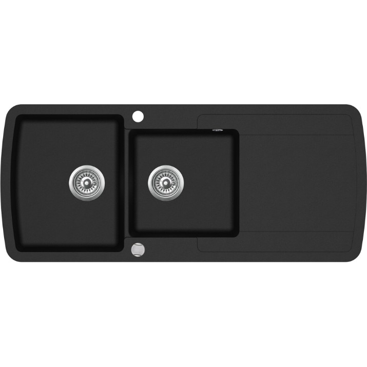 Кухонная мойка Aquasanita Helika Lira SQL201 Black metallic