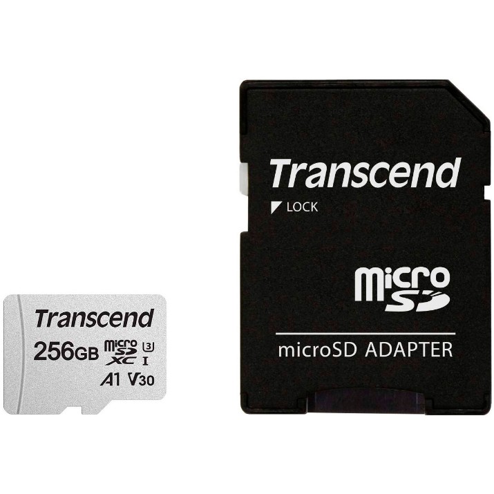 Сard de memorie Transcend 300S 256GB Class 10 UHS-I U1 +SD adapter (TS256GUSD300S)