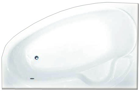 Cadă de baie Bonito Home Blanca 150х100 L (3858)