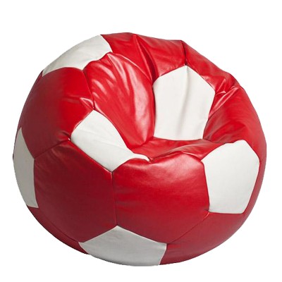 Кресло-мешок Relaxtime Football medium Red&White