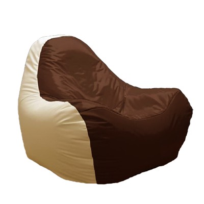 Fotoliu puf Relaxtime HiPoly CoffeMilk&Brown