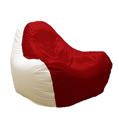 Кресло-мешок Relaxtime HiPoly White&Red
