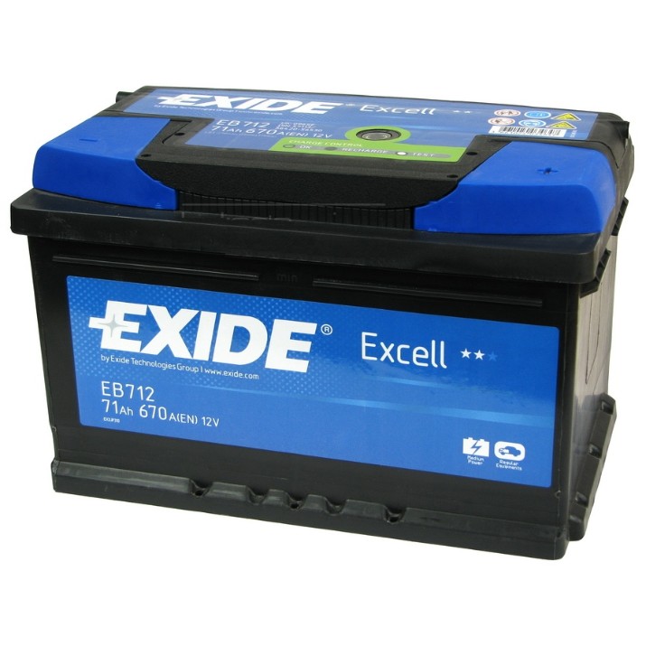 Автомобильный аккумулятор Exide Excell EB712